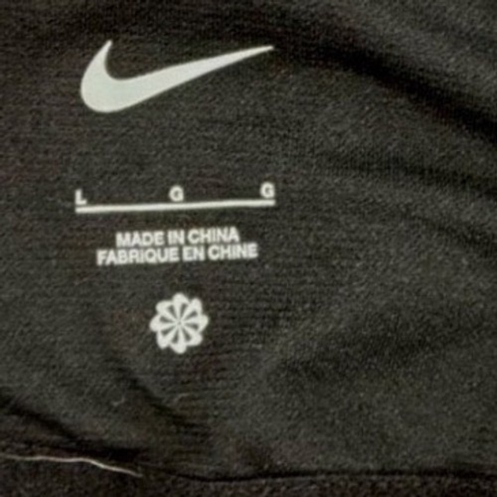 MSRP $92 Nike Swim Move To Zero O-Back One-Piece Swimsuit Black WhiteSize L - Picture 7 of 7